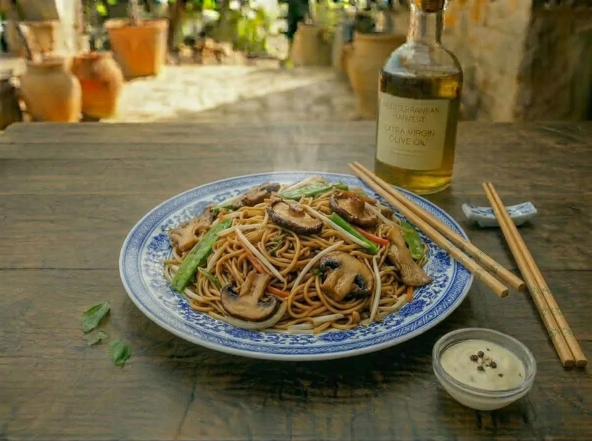 Mushroom Chow Mein